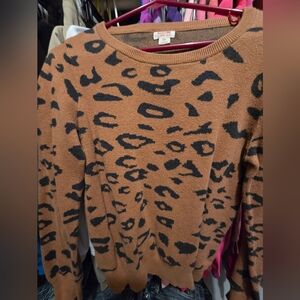 Mossimo Animal Print Sweater Size S/P